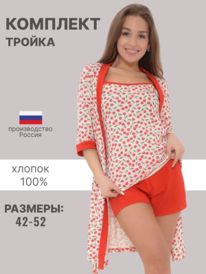 Костюм тройка Л02301 вишни